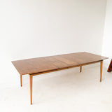 Mid Century Walnut Dining Table w/ 3 Leaves