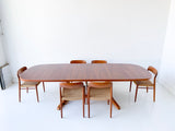 Danish Teak Niels Moller for Gudme Dining Table with 2 Leaves