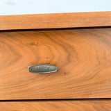 Mid Century Modern Dresser with Hammered Drawer Pulls