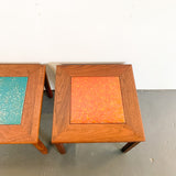 Pair of John Keal for Brown Saltman End Tables