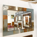 48” x 36” Recycled Metal Mirror - A