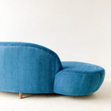 Vintage “Cloud” Style Sofa with New Upholstery