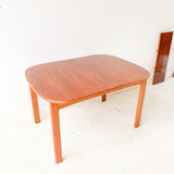 Vintage Teak Dining Table with 1 Leaf