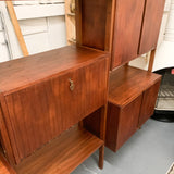 Mid Century Modern Walnut Wall Unit