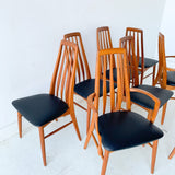 Set of 8 Koefoed Hornslet Dining Chairs with New Upholstery