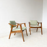 Pair of Mid Century Occasional Chairs with Tilt Backs