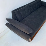 Mid Century Modern Adrian Pearsall Sofa with New Black Upholstery