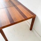 Mid Century Modern Parsons Dining Table with 1 Leaf by Dyrlund