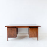 Mid Century Modern Walnut Executive Desk