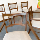 Mid Century Dining Chairs with New Upholstery