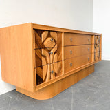Mid Century Modern Brutalist Low Dresser