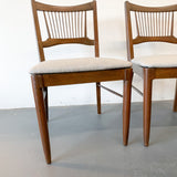 Mid Century Dining Chairs with New Upholstery
