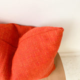 Orange/Red Tweed Pillow
