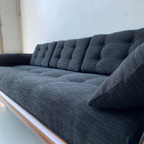 Mid Century Modern Adrian Pearsall Sofa with New Black Upholstery