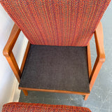 Pair of Mid Century Cherry Lounge Chairs