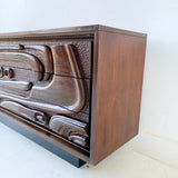 Mid Century Sculpted Front Sideboard by Pulaski #1