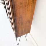 Mid Century Modern Brutalist Style Curio Cabinet