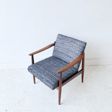 Danish Teak Lounge Chair with New Upholstery