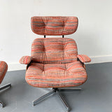 Plycraft Lounge Chair and Ottoman with New Upholstery