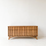 Mid Century Sculpted Front Low Dresser