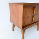 Pair of Mid Century Modern “Mayan” Nightstands by Bassett