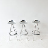 Set of 3 Vintage Aluminum Stools