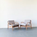 Pair of Mid Century Modern Kofod Larsen Lounge Chairs