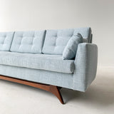 Rowe Sofa with New Light Blue Upholstery