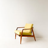 Milo Baughman with New Chartreuse Upholstery