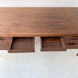 Mid Century Modern Walnut Executive Desk