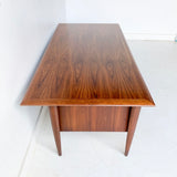 Mid Century Modern Walnut Executive Desk