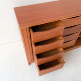 Danish Teak Tambour Door Dresser