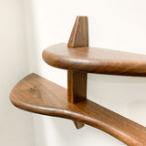 Walnut Wave Shelf