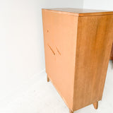 Mid Century Sculpted Front Highboy Dresser