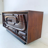 Mid Century Sculpted Front Sideboard by Pulaski #1