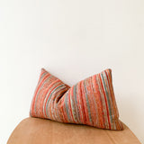 Red/Pink Stripe Lumbar Pillow