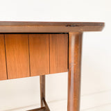 Mid Century Walnut Desk with Formica Top