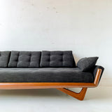 Mid Century Modern Adrian Pearsall Sofa with New Black Upholstery