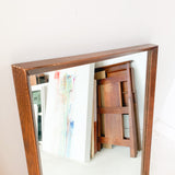 Mid Century Walnut Mirror