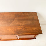 Mid Century Walnut Sideboard with Sculpted Drawer Pulls