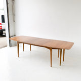 Mid Century Modern Drexel Profile Dining Table with 3 Leaves