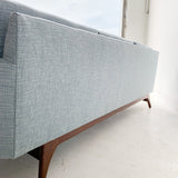 Rowe Sofa with New Light Blue Upholstery