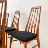 Set of 6 Mid Century Koefoed Hornslet Eva Dining Chairs - New Upholstery