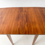 Mid Century Modern Walnut Drop Leaf Table with 1 Leaf