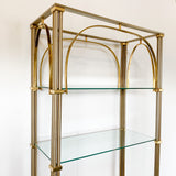 Vintage Brass and Glass Shelf