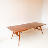 Mid Century Modern Walnut Dining Table with 3 Leaves