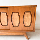 Mid Century Sideboard with Sliding Doors by Young