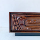 Mid Century Sculpted Front Sideboard by Pulaski #1