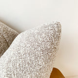 Soft Nubby White/Beige Pillow