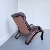 Pair of Mid Century Modern Westnofa Recliners with Original Leather